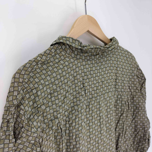 チェロキー Cherokee 総柄 開襟 オープンカラー レーヨン S/S シャツ メンズ import:L