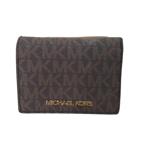 マイケルコース Michael Kors JET SET TRAVEL ミッド ジップウォレット スモール MKシグネチャ レディース