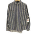 エディーバウアー Eddie Bauer 80-90S 黒タグ Bainbridge Flannel L/S ストライプ シャツ メンズ import:L