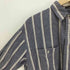 エディーバウアー Eddie Bauer 80-90S 黒タグ Bainbridge Flannel L/S ストライプ シャツ メンズ import:L