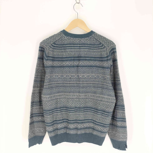 ジーエイチバス G.H.BASS ネイティブ 総柄 アクリル ウール ニット カーディガン メンズ import:S