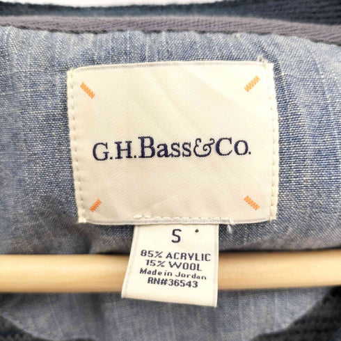 ジーエイチバス G.H.BASS ネイティブ 総柄 アクリル ウール ニット カーディガン メンズ import:S