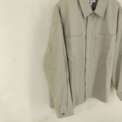 コス COS OVERSIZED TWILL UTILITY SHIRT メンズ import:M