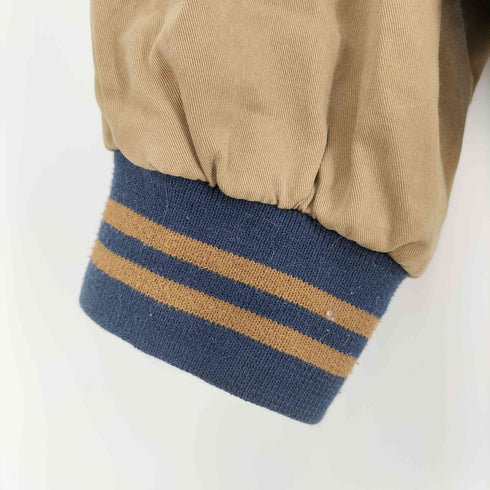 ダンブルック Dunbrooke 90S air systems inc 企業 ロゴ 刺繍 アーム バイカラー デニム スタジアム ジャケット スタジャン ビッグサイズ メンズ 3XL