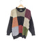ヘリテージ HERITAGE アイルランド製 HAND CRAFTED INTARSIA ブロック パターン ネップ マルチカラー ローゲージ ニット メンズ 42