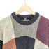 ヘリテージ HERITAGE アイルランド製 HAND CRAFTED INTARSIA ブロック パターン ネップ マルチカラー ローゲージ ニット メンズ 42