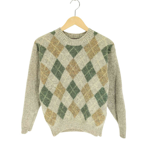 ラッキーストライク LUCKY STRIKE NEW WOOL アーガイル柄 クルーネック ニット メンズ import:M