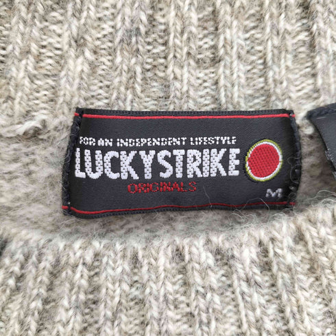 ラッキーストライク LUCKY STRIKE NEW WOOL アーガイル柄 クルーネック ニット メンズ import:M