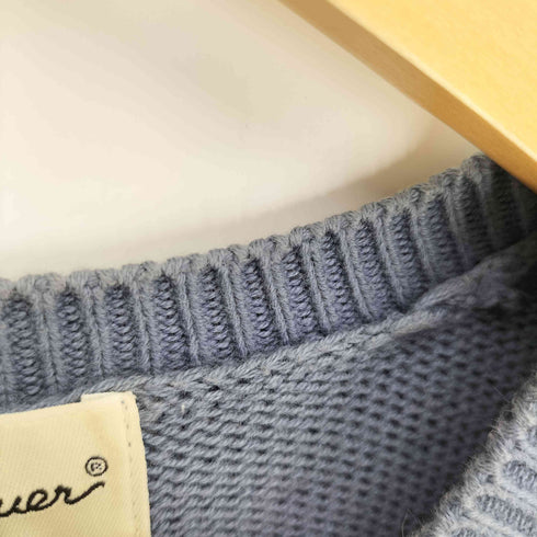 エディーバウアー Eddie Bauer 90-00S 白タグ アーガイル Vネック コットン ニット ベスト メンズ import:L