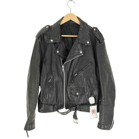 YKK ジップ レザー ダブル ライダース ジャケット メンズ