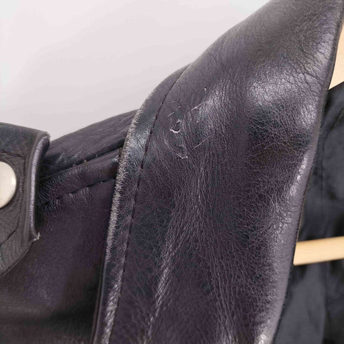 YKK ジップ レザー ダブル ライダース ジャケット メンズ