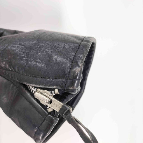 YKK ジップ レザー ダブル ライダース ジャケット メンズ