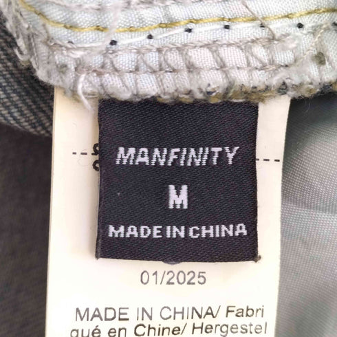 MANFINITY ヴィンテージ加工 フリンジ バギーデニム メンズ JPN:M
