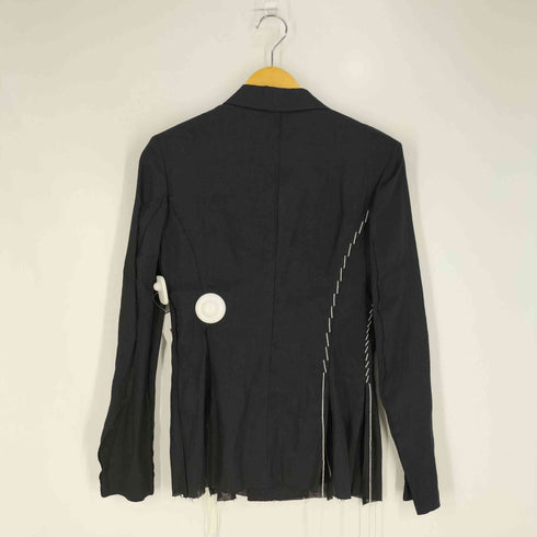 ヨウジヤマモト Yohji Yamamoto LINEN CLOTH 6B HAND STITCH DOUBLE JACKET リネン クロス ハンド ステッチ ダブル ジャケット レディース JPN:2