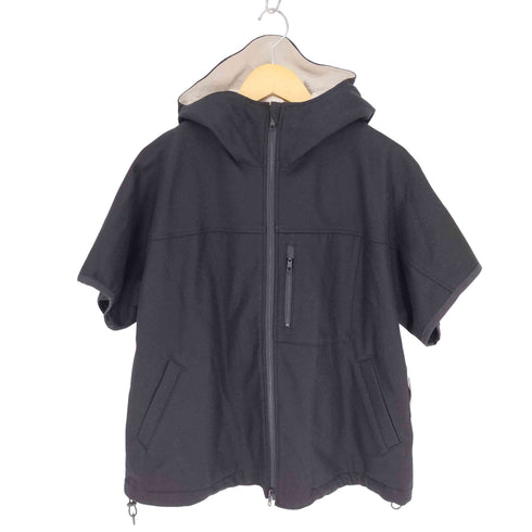 レギュレーションヨウジヤマモト REGULATION Yohji Yamamoto 20AW Pre WOOL NYLON Hooded ウール ナイロン ジップアップ S/S フーデッド パーカー メンズ JPN:2