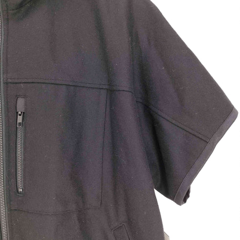 レギュレーションヨウジヤマモト REGULATION Yohji Yamamoto 20AW Pre WOOL NYLON Hooded ウール ナイロン ジップアップ S/S フーデッド パーカー メンズ JPN:2