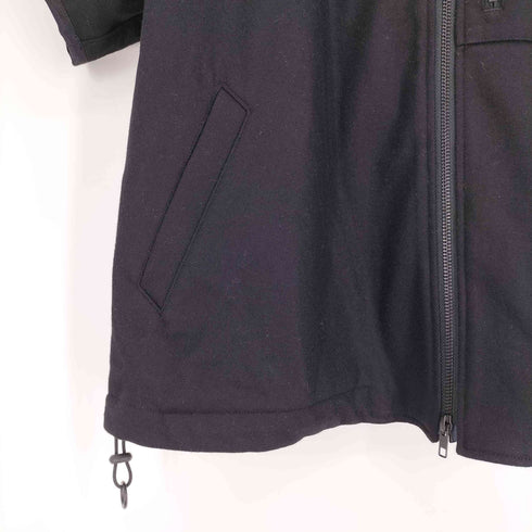 レギュレーションヨウジヤマモト REGULATION Yohji Yamamoto 20AW Pre WOOL NYLON Hooded ウール ナイロン ジップアップ S/S フーデッド パーカー メンズ JPN:2