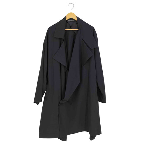 ヨウジヤマモトプールオム Yohji Yamamoto POUR HOMME 24AW WOOL GABARDINE SMOOTH COAT ウール ギャバジン スムース コート メンズ JPN:2