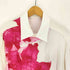 ヨウジヤマモトプールオム Yohji Yamamoto POUR HOMME 24AW CELLULOSE PINK FLOWER DESIGNED BLOUSE LOOK 41-42 セルロース ピンク フラワー デザイン ブラウス メンズ JPN:2