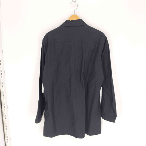 ヨウジヤマモトプールオム Yohji Yamamoto POUR HOMME 24AW Zipper Opening Blouse ジッパー オープニング ブラウス シャツ メンズ JPN:3