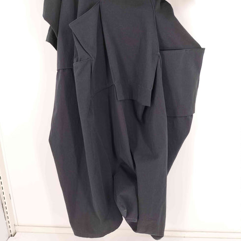 ヨウジヤマモト Yohji Yamamoto 24AW BLOCK ASYMMETRY ブロック アシンメトリー コットン 植物繊維 ワンピース レディース JPN:1