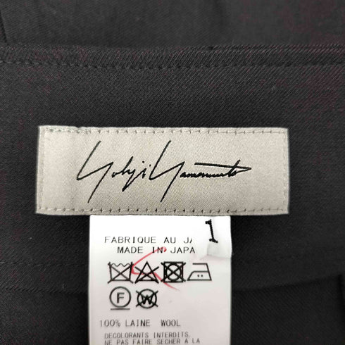 ヨウジヤマモト Yohji Yamamoto 24AW DAMAGED GABARDINE L SLIM FLARE SKIRT ダメージ ギャバジン スリム フレア スカート レディース JPN:1
