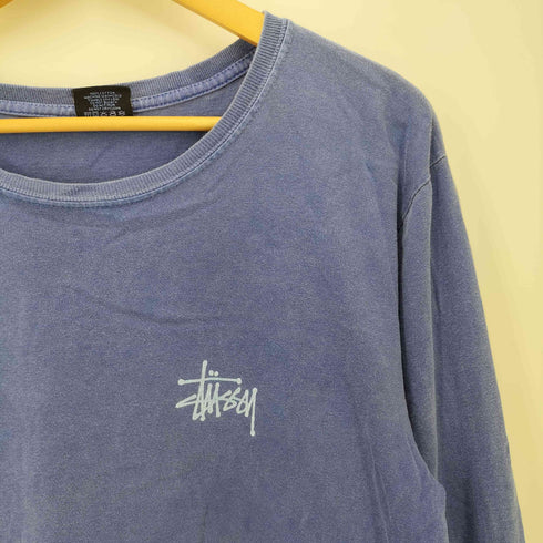 ステューシー Stussy Shawn Logo L/S Tee 製品染め ショーンフォント ロゴ プリント Tシャツ メンズ import:M