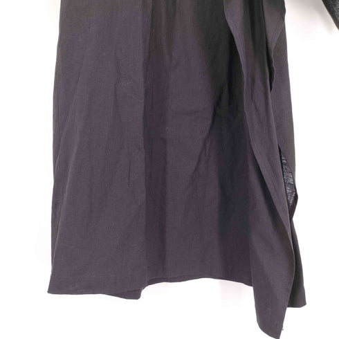 ヨウジヤマモト Yohji Yamamoto 23SS WIDE LEG PANTS WITH TRAIN ON LEFT LEG ワイド レッグ パンツ トレイン オン レフト レディース JPN:3