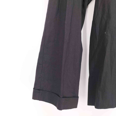 ヨウジヤマモト Yohji Yamamoto 23SS WIDE LEG PANTS WITH TRAIN ON LEFT LEG ワイド レッグ パンツ トレイン オン レフト レディース JPN:3