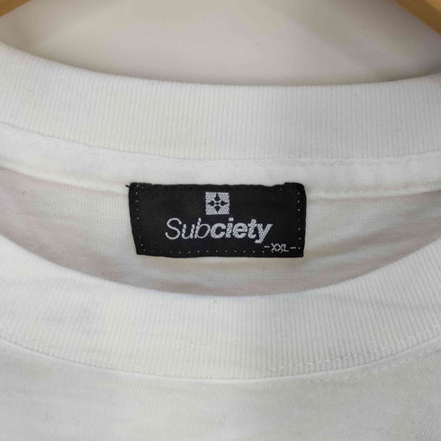 サブサエティ Subciety LABEL TEE ラベル Tシャツ メンズ JPN:XXL