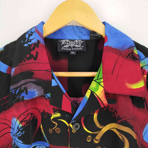 Dragonfly 総柄プリント アロハシャツ メンズ import:XL