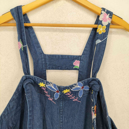 エンジニアードガーメンツ Engineered Garments 20SS Overalls -Denim Floral Embroidery レディース XXS