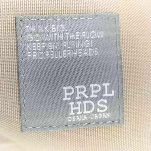 PRPL HDS ロゴ ワッペン ジップ ポケット メッセンジャー バッグ メンズ