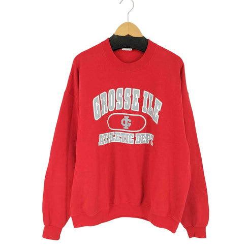 ジャージーズ JERZEES フロントプリントクルーネックスウェット メンズ JPN:XL