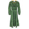 ガニー Ganni Seersucker Check U-neck Maxi Smock Derss レディース JPN:36