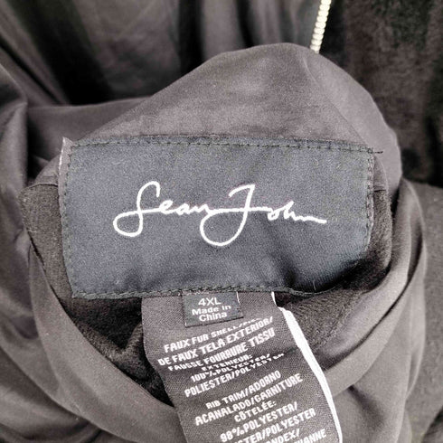 ショーンジョン Sean john リバーシブル ジップアップ フーデッドファーブルゾン メンズ 4XL