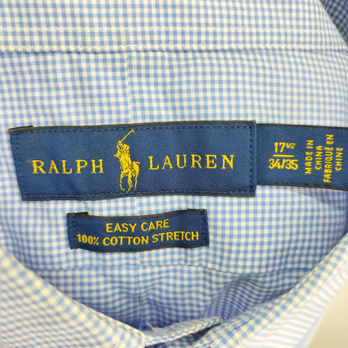 ラルフローレン RALPH LAUREN EASY CARE スモールポニー刺繍 L/S BDギンガムチェックシャツ メンズ 17 2/1 34/35