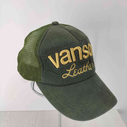 バンソン VANSON ロゴ刺繍 コーデュロイメッシュキャップ メンズ