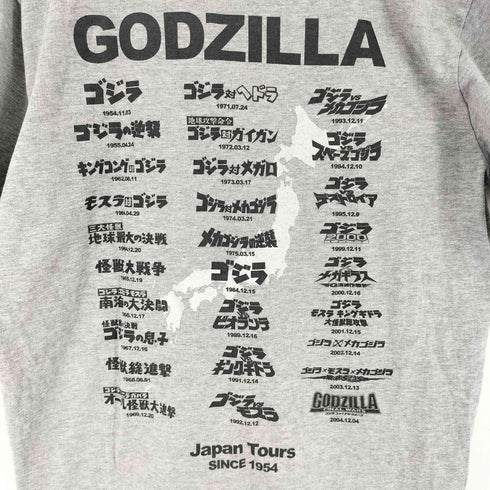 ゴジラツアー Tシャツ メンズ JPN:L