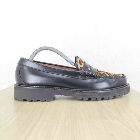ジーエイチバス G.H.BASS WEEJUNS レオパードコインローファー メンズ 40 1/2
