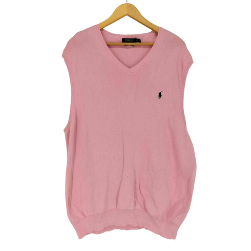 ポロラルフローレン POLO RALPH LAUREN PIMA COTTON ポニー刺繍ニットベスト メンズ JPN:XL