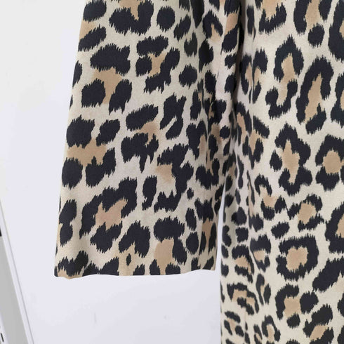 ケイトスペード Kate spade レオパード柄 ステンカラーコート レディース 2