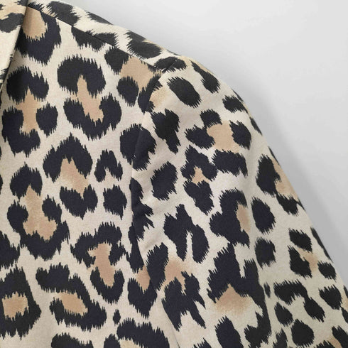 ケイトスペード Kate spade レオパード柄 ステンカラーコート レディース 2