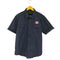 墓場画廊 バックプリント S/S ワークシャツ メンズ JPN:XL