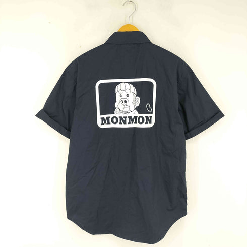 墓場画廊 バックプリント S/S ワークシャツ メンズ JPN:XL
