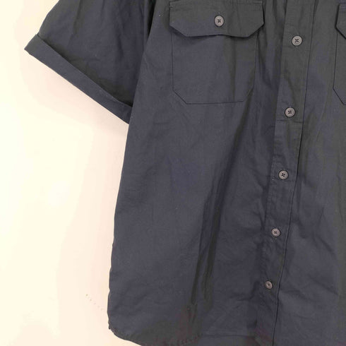 墓場画廊 バックプリント S/S ワークシャツ メンズ JPN:XL