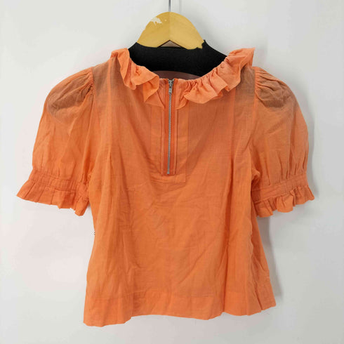 シーバイクロエ SEE BY CHLOE バックジップ フリルシアーブラウス レディース US:0-2