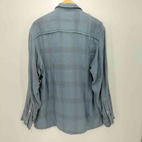 ダイリク DAIRIKU Triple Gauze Check Shirt トリプルガーゼ フリル チェックシャツ メンズ M
