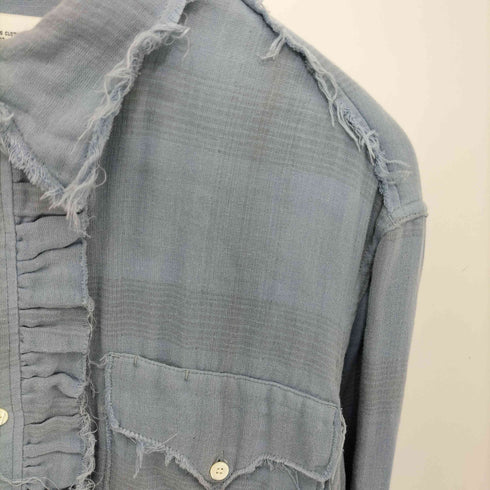 ダイリク DAIRIKU Triple Gauze Check Shirt トリプルガーゼ フリル チェックシャツ メンズ M