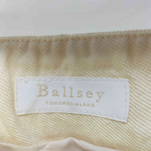 ボールジィトゥモローランド Ballsey TOMORROWLAND コットンドビーツイル タックプリーツロングスカート レディース 36